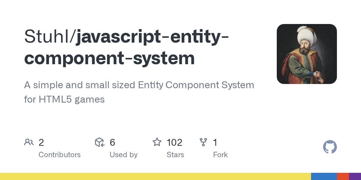 jsLibHunt's tweet card. A simple and small sized Entity Component System for HTML5 games - Stuhl/javascript-entity-component-system