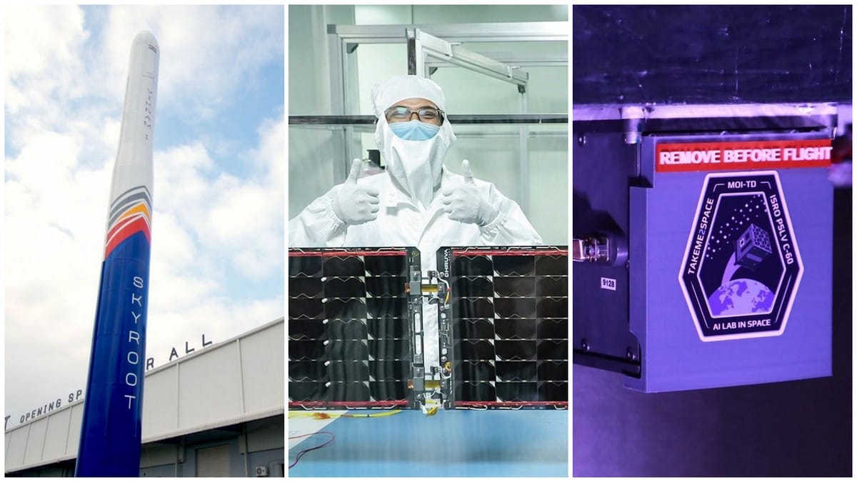 abhinavaduri9's tweet card. Half a dozen graduates from IIT, BITS Pilani, and other engineering colleges are propelling India into the next frontier of modern spaceflight — satellites in LEO. Hyderabad is a hub.