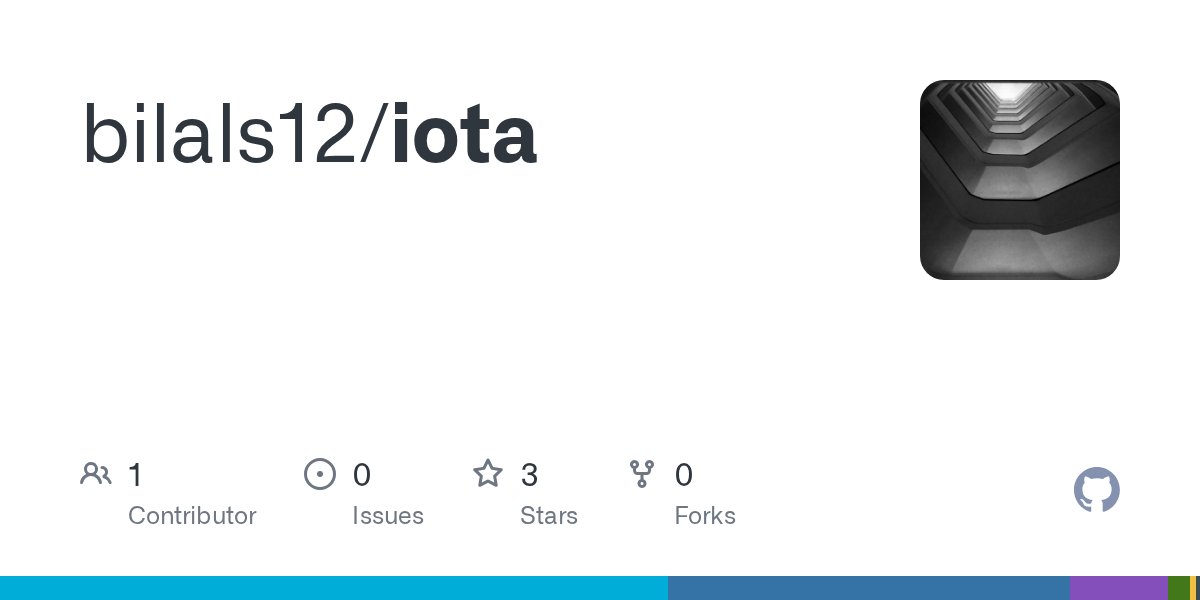 mescalinesun's tweet card. Contribute to bilals12/iota development by creating an account on GitHub.
