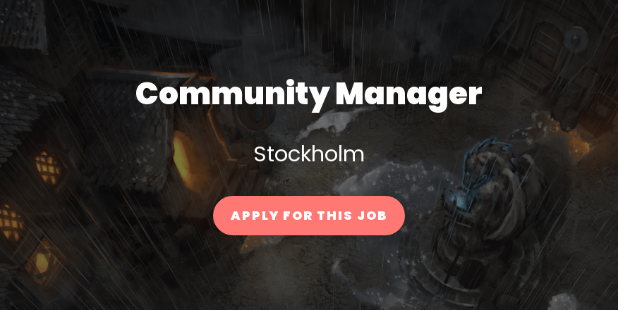 hamishbode's tweet card. We’re looking for a creative, organised, and community-focused Community Manager at an early stage of their career to join our team in Stockholm, Sweden. In this...