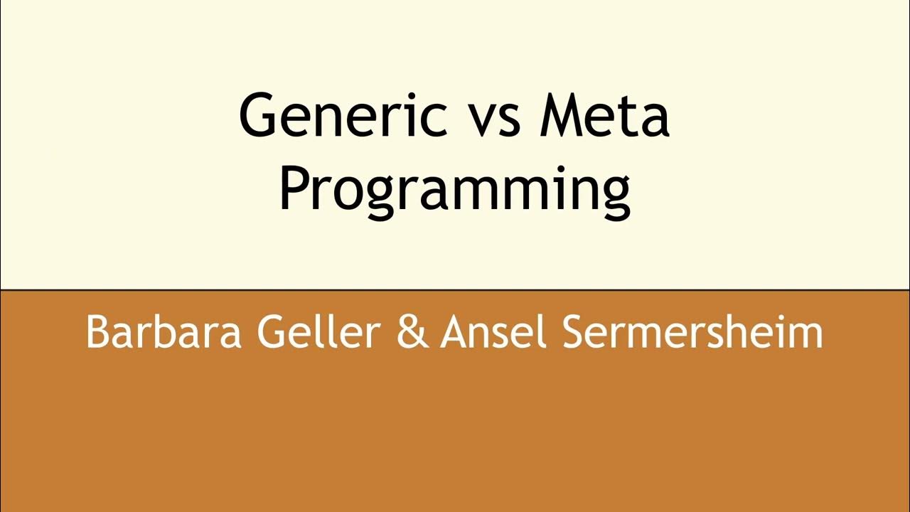 copperspice_cpp's tweet card. Generic vs Meta Programming