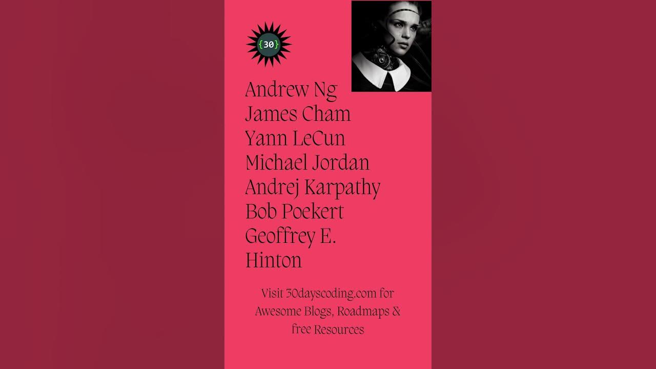 30dayscoding's tweet card. 7 AI and ML experts to follow!