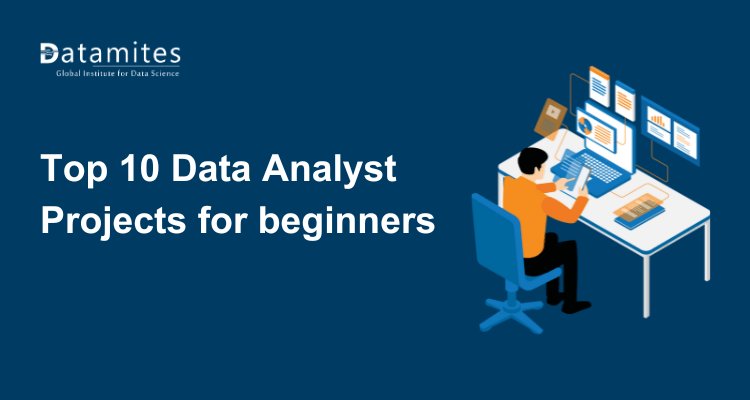 DataMites's tweet card. Explore the top 10 data analytics projects for beginners to build skills, create a strong portfolio, and boost career opportunities. Learn tools like Python, SQL, and Excel with hands-on projects for...