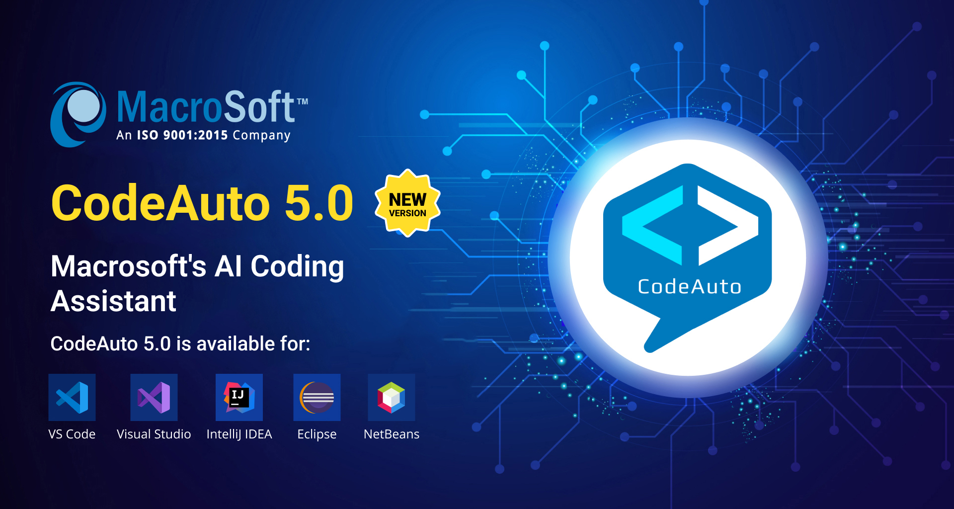 Innovatix_Inc's tweet card. CodeAuto is a revolutionary extension powered by AI that automates coding tasks, generates code snippets, optimizes code, and boosts productivity.