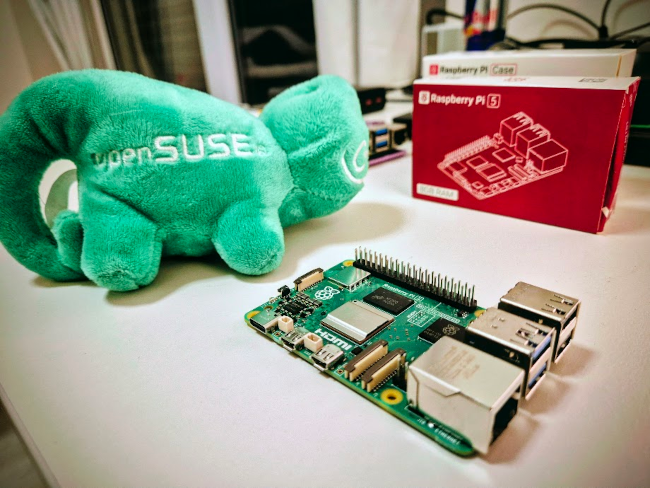 raspberrytorpes's tweet card. SUSE delivers Raspberry Pi 5 support It is finally happening. Raspberry Pi 5 users can now look forward to proper support in openSUSE Tumbleweed. And it is n...