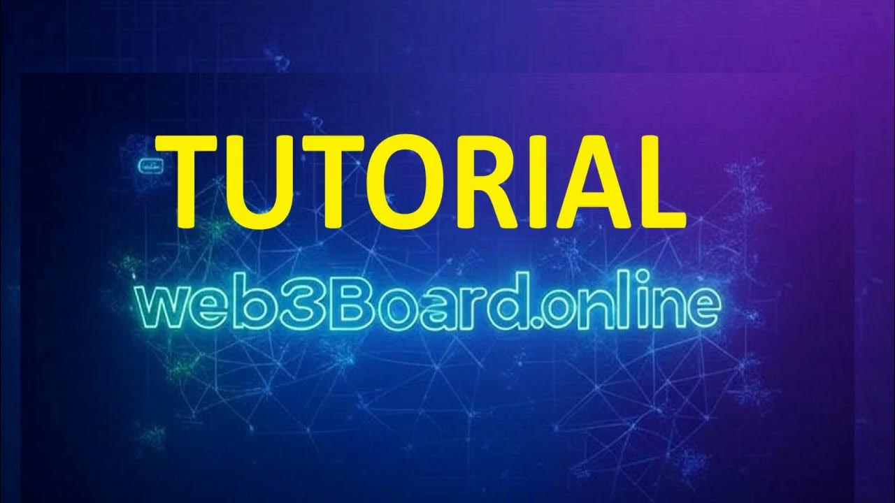 web3BoardOnline's tweet card. web3board: tutorial