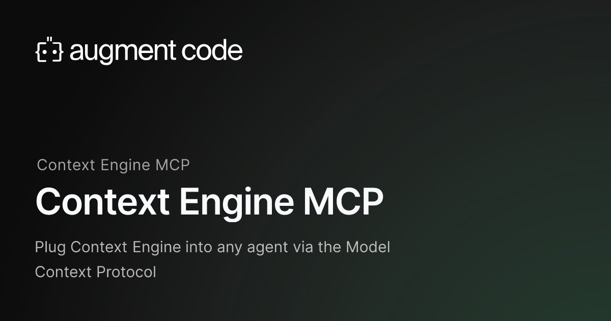 igoro's tweet card. Plug Context Engine into any agent via the Model Context Protocol