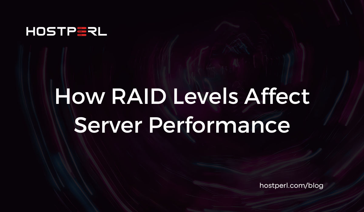 hostperlweb's tweet card. In this blog post, we'll explain how RAID levels affect server performance and reliability. RAID combines multiple physical drives into one logical unit.