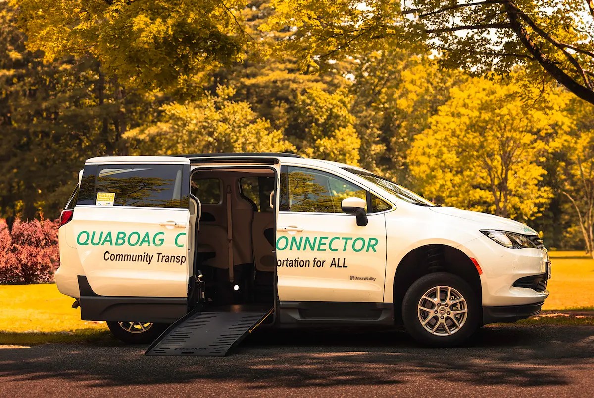 masscdcs's tweet card. Once a person gets west of Worcester, the best connection between regional transit bus systems might be a small van network overseen by a scrappy community organization.