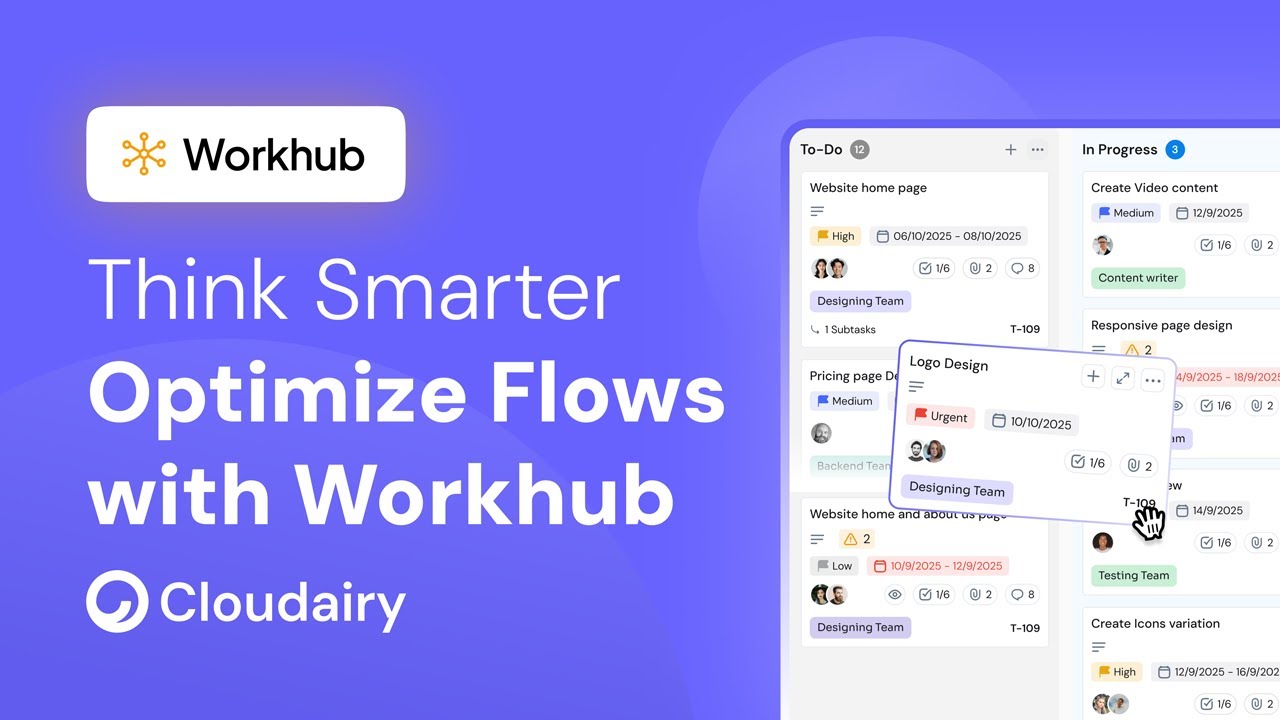 cloudairyhq's tweet card. Cloudairy Workhub Tutorial