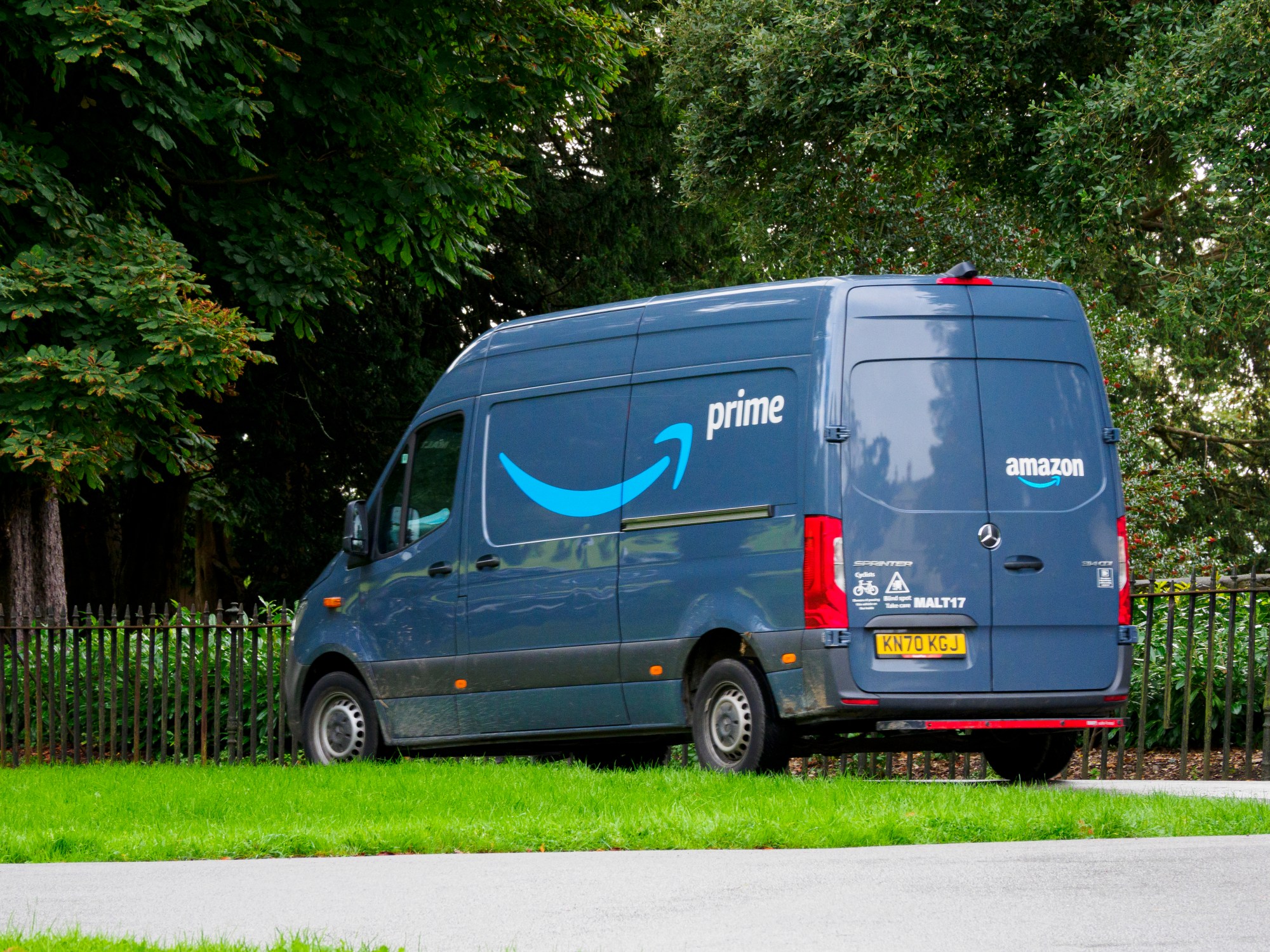 julesaroscoe's tweet card. The drivers unionized with the Teamsters in late April, and are on strike to demand that Amazon come to the bargaining table.