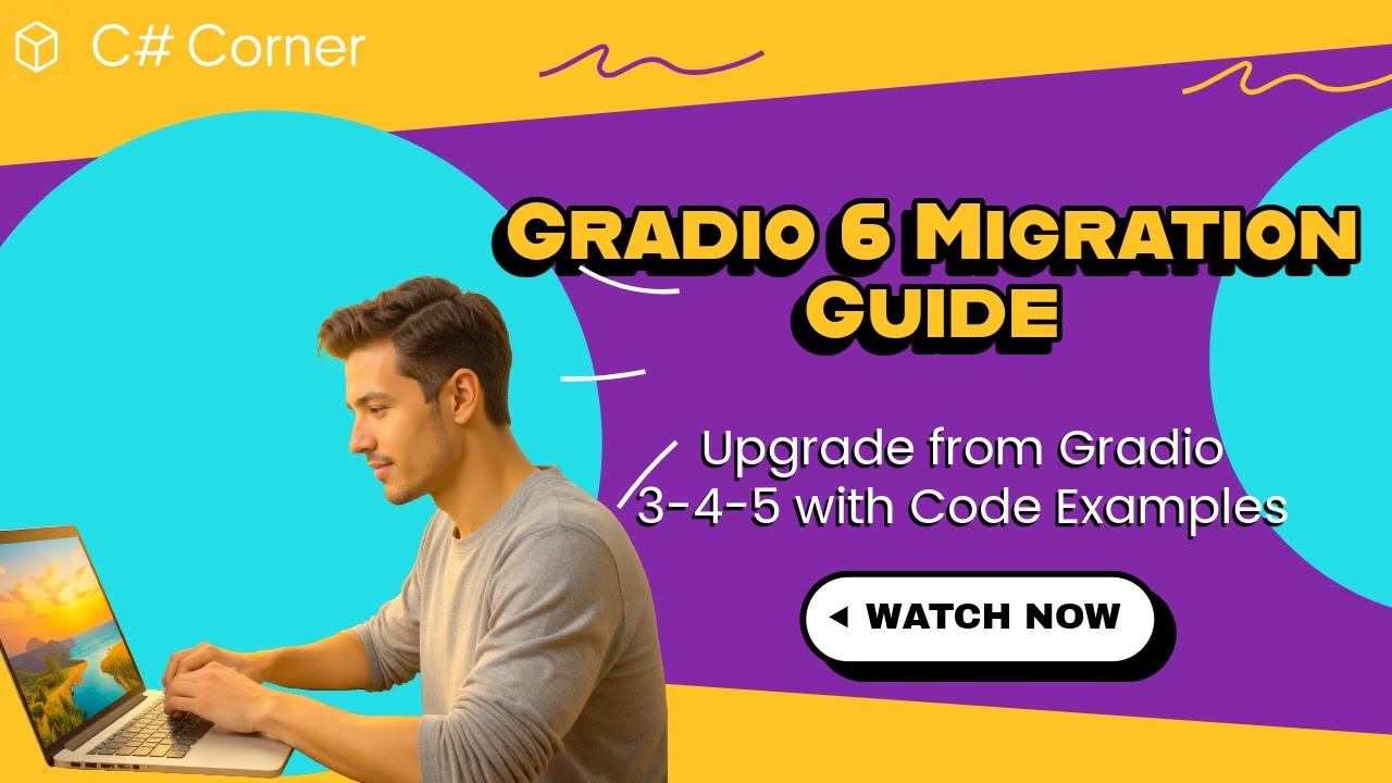 CsharpCorner's tweet card. Gradio 6 Migration Guide | Upgrade from Gradio 3-4-5 with Code...