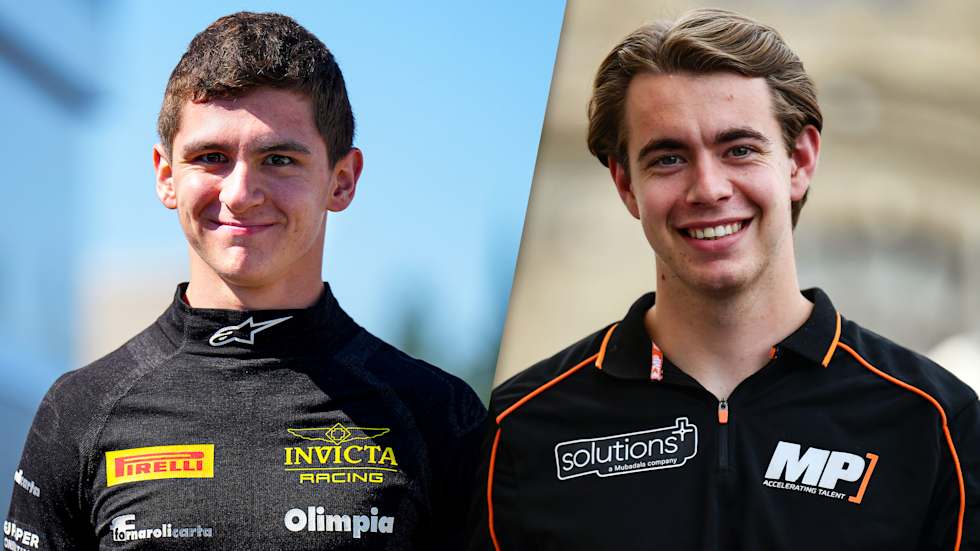 Formula2's tweet card. Leonardo Fornaroli and Richard Verschoor join the McLaren Driver Development Programme