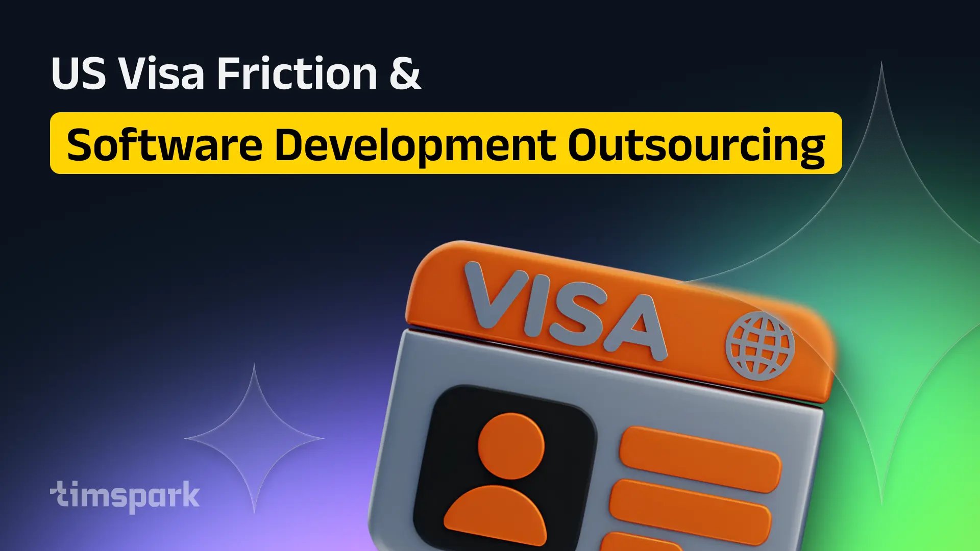 timspark_com's tweet card. US visa fees and a new $100,000 H-1B surcharge are reshaping tech hiring in 2026. Learn why software development outsourcing, staff augmentation, and dedicated remote teams now beat relocation on...