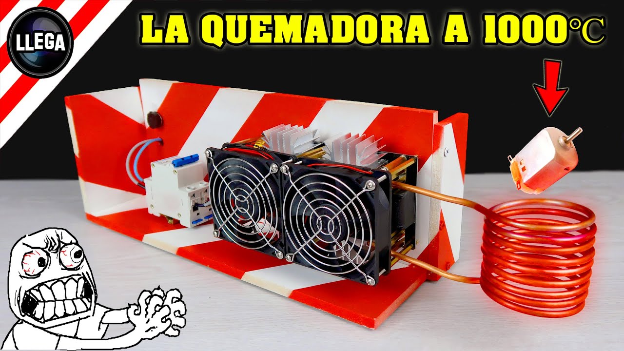 LlegaVideos's tweet card. 🔴 Experimentos Caseros: MOTOR ELÉCTRICO a 1000ºC en LA FUNDIDORA |...