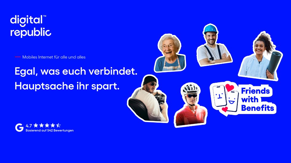DigitRep's tweet card. Das einfachste Empfehlungsprogramm der Schweiz mit bis zu 30% Rabatt für bis zu 15 Personen. Egal von wo!