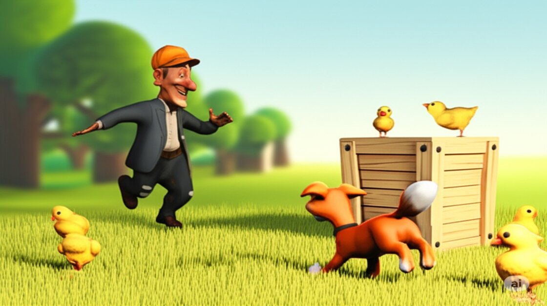 HTML5Arcade's tweet card. hicky Run est un jeu de course effréné où vous volez des poules et fuyez un chien enragé à travers une ferme pleine d’obstacles farfelus. Esquivez, sautez et su