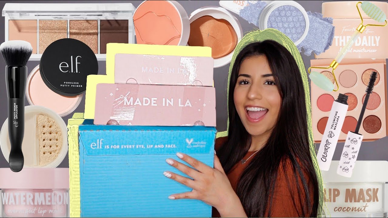 Shaima8604801's tweet card. HUGE MAKEUP HAUL - ELF COSMETICS , COLOUR POP , FORTH RAY BEAUTY