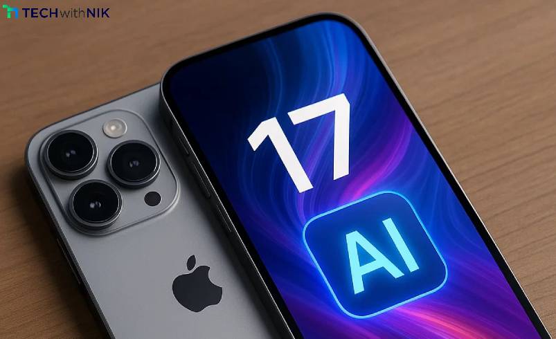TechwithNik's tweet card. Explore the iPhone 17 review and discover how Apple’s AI integration enhances performance, photography & user experience. A full breakdown by TechwithNik