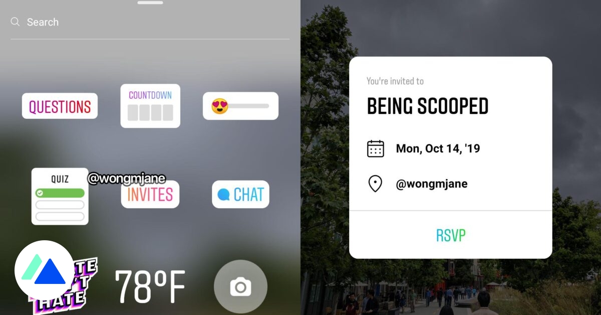 ChloeConvert's tweet card. Instagram veut permettre l'inscription à un événement via les stories.