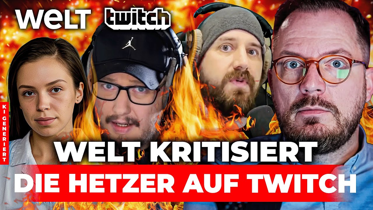 RolfHummer's tweet card. Shurjoka, Naitan, Dekarldent: WELT kritisiert die Hetzer auf Twitch