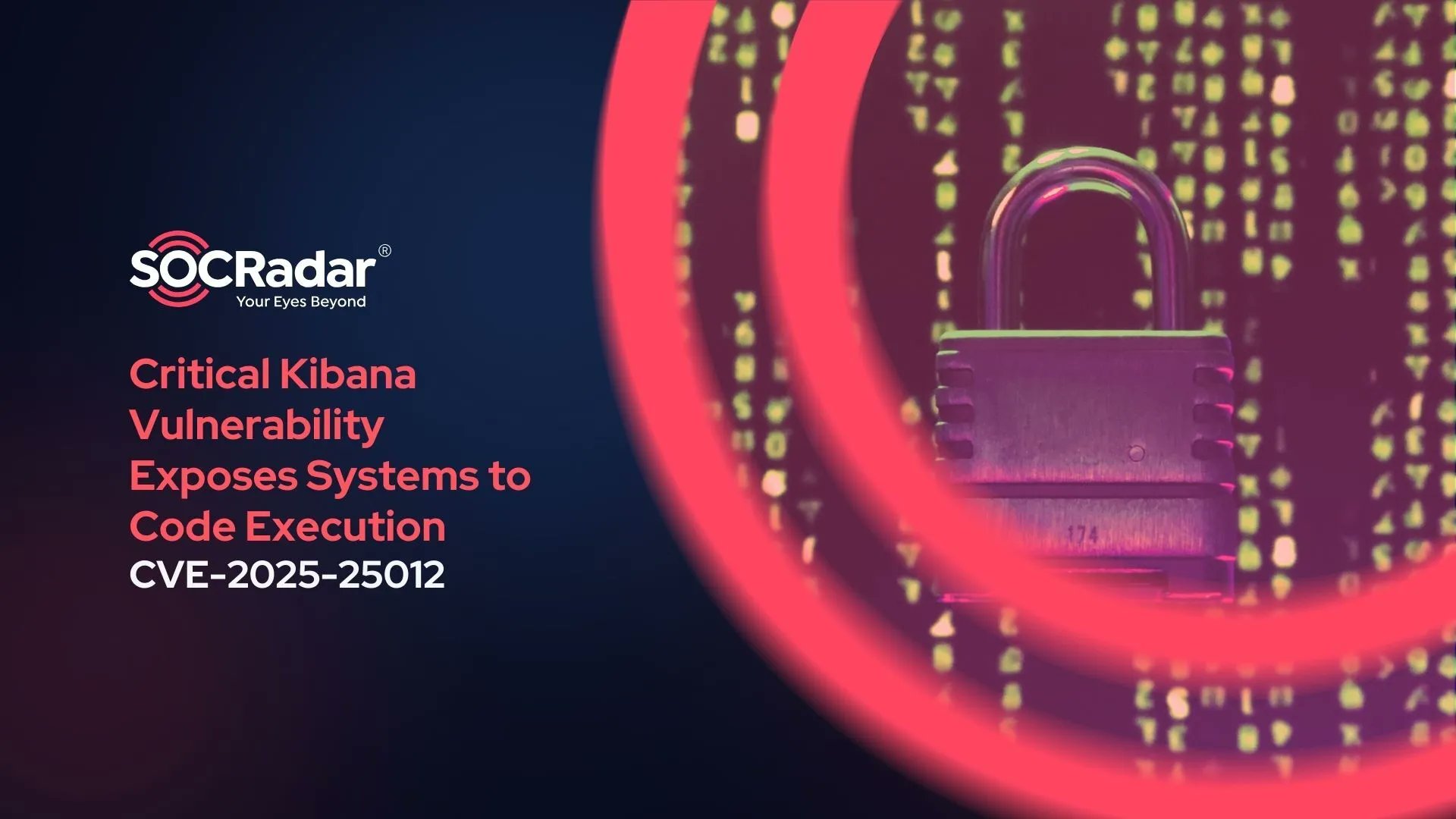 socradar's tweet card. A critical security vulnerability has been discovered in Kibana, the widely used data visualization platform for Elasticsearch. Tracked as CVE-2025-25012, the