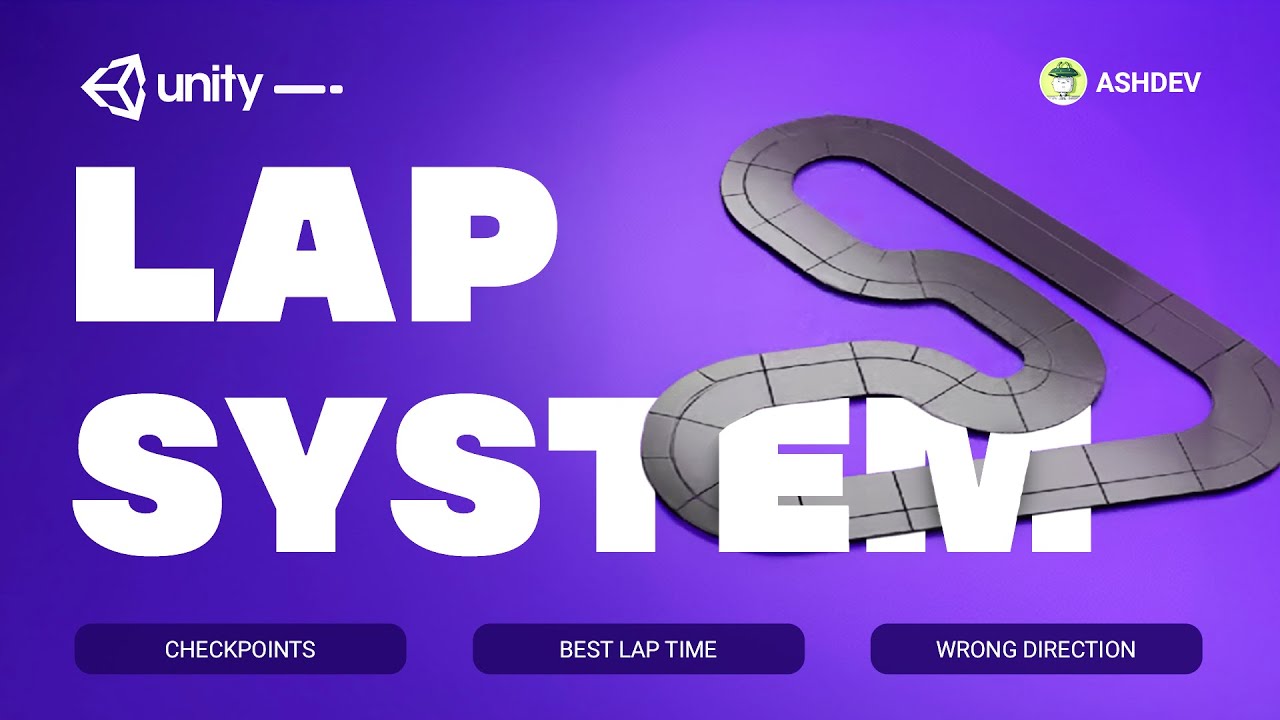 fronkongames's tweet card. Lap System - checkpoints, Timer, wrong way alert | Unity tutorial