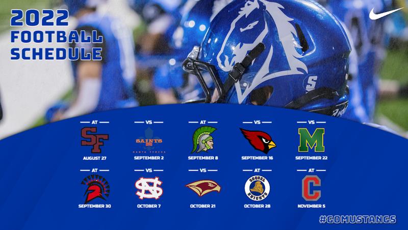 mvcmustangs's tweet card. 2022 Football Schedule Released - Monte Vista Christian School