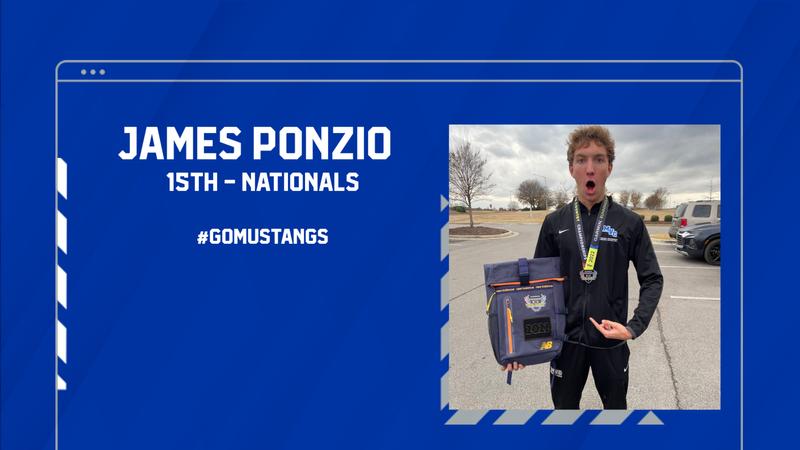 mvcmustangs's tweet card. James Ponzio took 15th at the National Championships this past weekend at the Garmin Running Lane Cross Country Championships! Ponzio finished in the Silver race, which featured over 300 top runners....