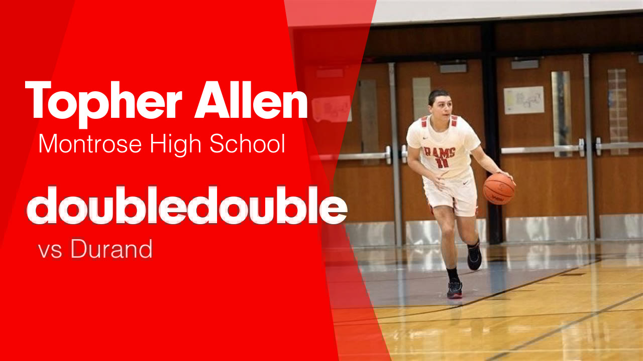 TopherAllen4's tweet card. Double Double vs Durand