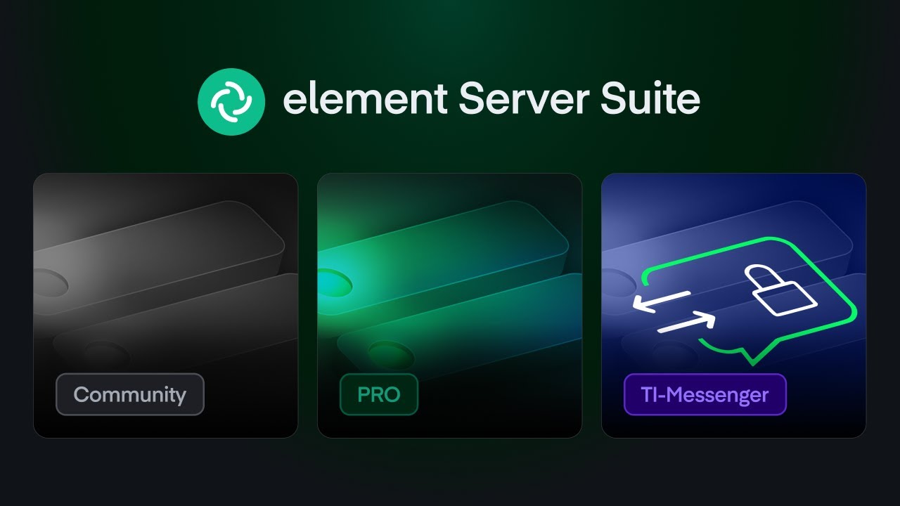 element_hq's tweet card. Element Server Suite - the most advanced Matrix distribution availa...