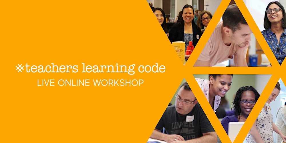 learningcode's tweet card. In this workshop, we’ll explore coding concepts and practices, while experiencing an example lesson that you can use with your students.