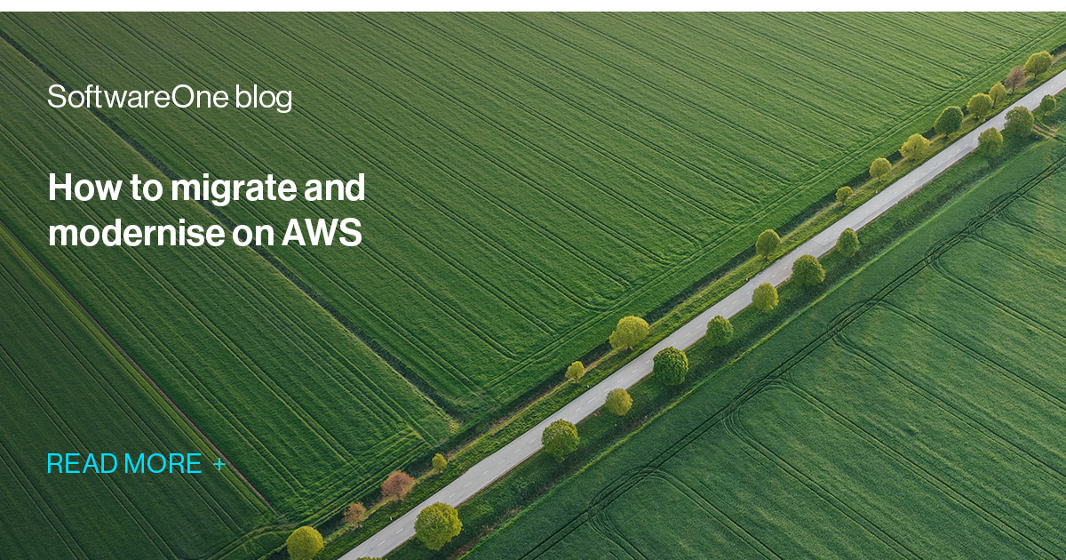 SoftwareONE_JP's tweet card. 業務をクラウドに移行する予定はありますか？SoftwareOneは移行とモダナイゼーションの旅をご案内します。