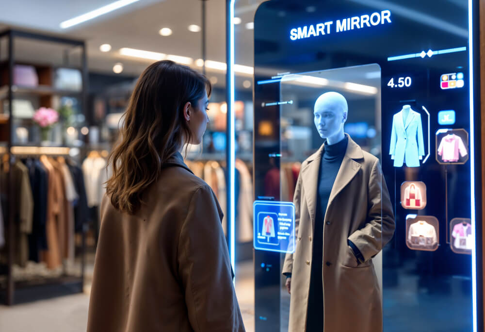 Inditechme's tweet card. Explore the impact of AI in retail and how it improves customer insights, streamlines operations, and boosts efficiency.