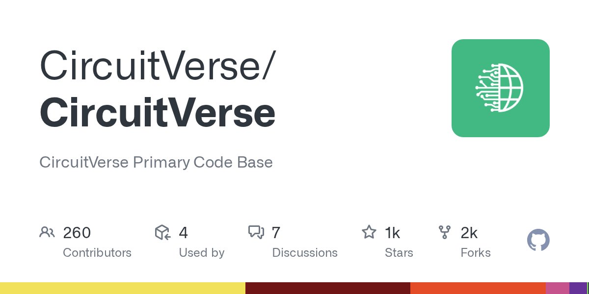 CircuitVerse's tweet card. CircuitVerse Primary Code Base. Contribute to CircuitVerse/CircuitVerse development by creating an account on GitHub.