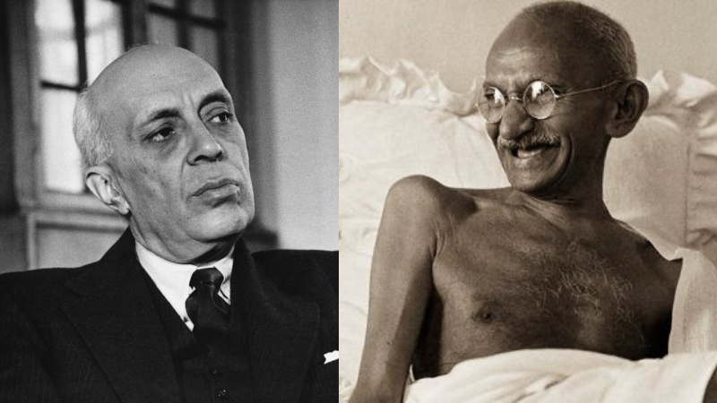 OpIndia_in's tweet card. जवाहरलाल नेहरू फ़ौज द्वारा 400 हिन्दुओं की हत्या पर ख़ुशी जताते हैं। महात्मा गाँधी बिहारी हिन्दुओं को 'पापी' और 'कुकर्मी' कहते हैं। इतिहास।