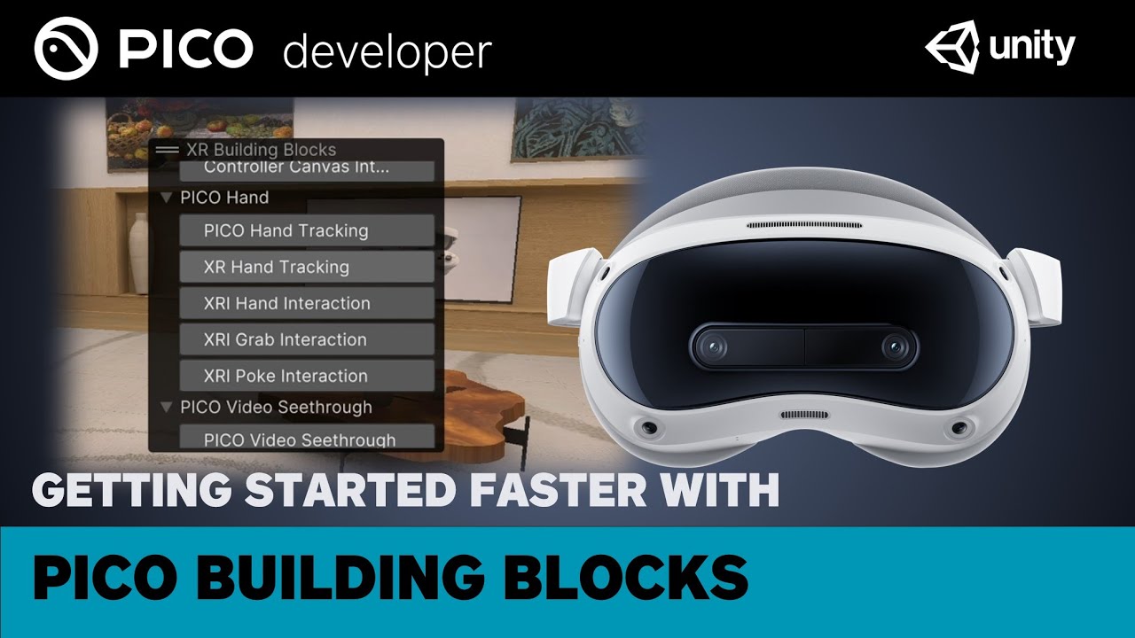 PICOXR_Dev's tweet card. Getting Started Faster With PICO Building Blocks