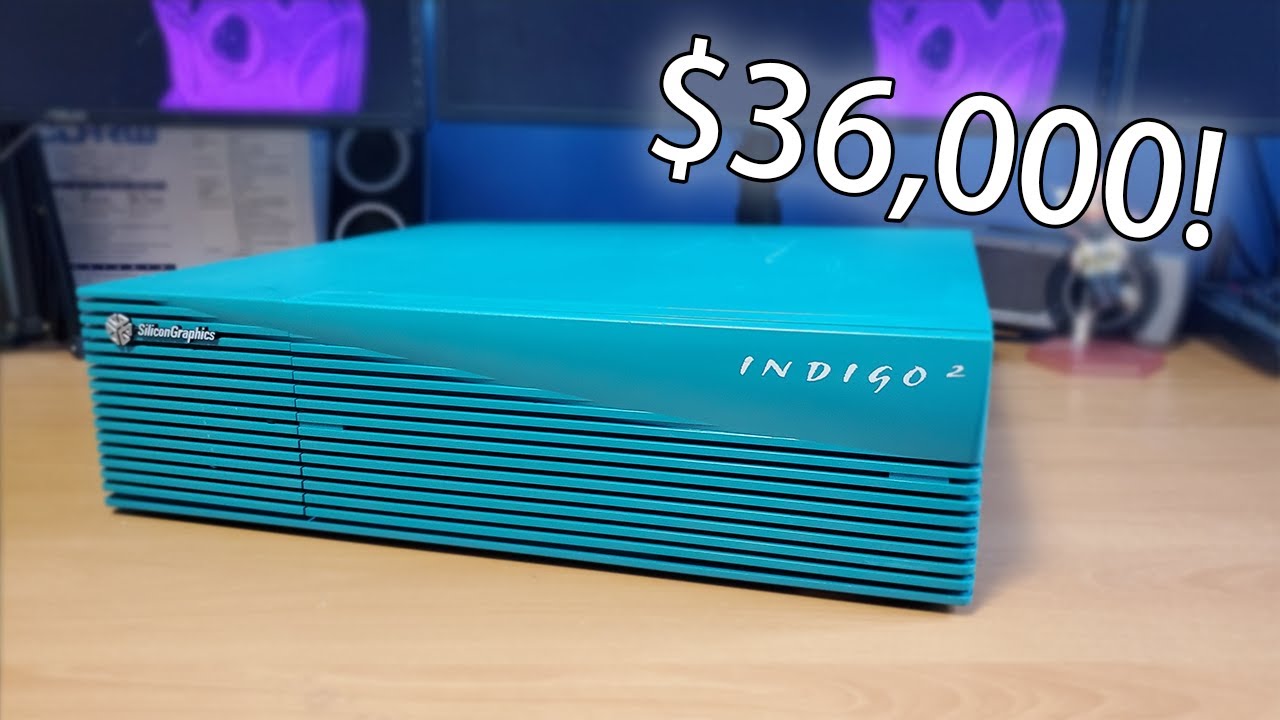grandiopanda's tweet card. A $36,000 Graphical Workstation from 1993 | SGI Indigo 2