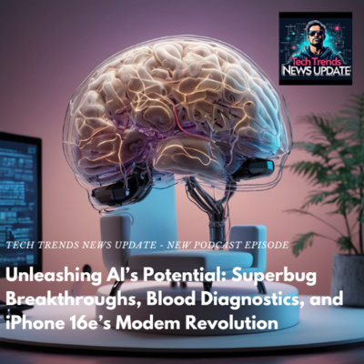 TechAIPodcast's tweet card. Dive into Tech Trends News Update’s latest episode as we explore the AI revolution reshaping 2025. Discover how Google’s AI co-researcher cracked antibiotic resistance in superbugs like Klebsiella...