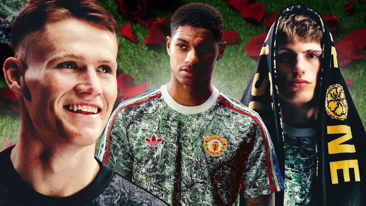 Jimtudor07's tweet card. This Is The One 🎵❤️ | Man Utd x adidas Football x Stone Roses 🍋