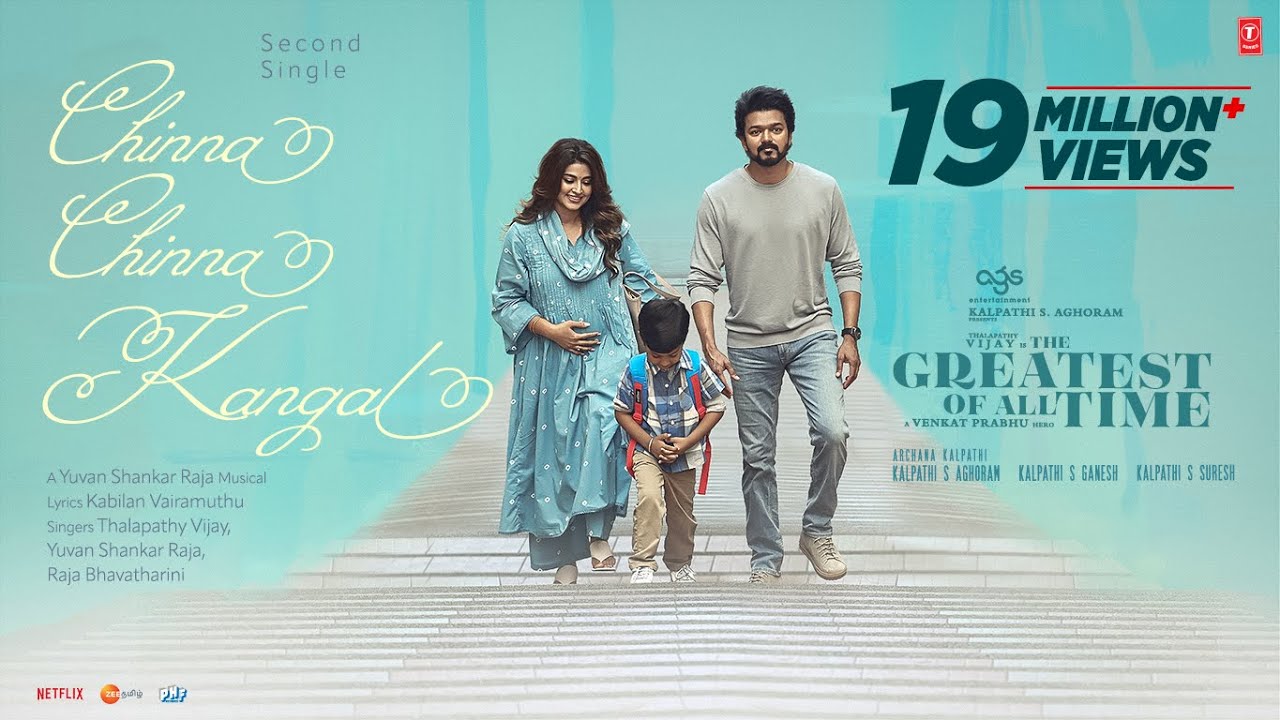 actorvijay's tweet card. Chinna Chinna Kangal Lyrical Video | The Greatest Of All Time |...