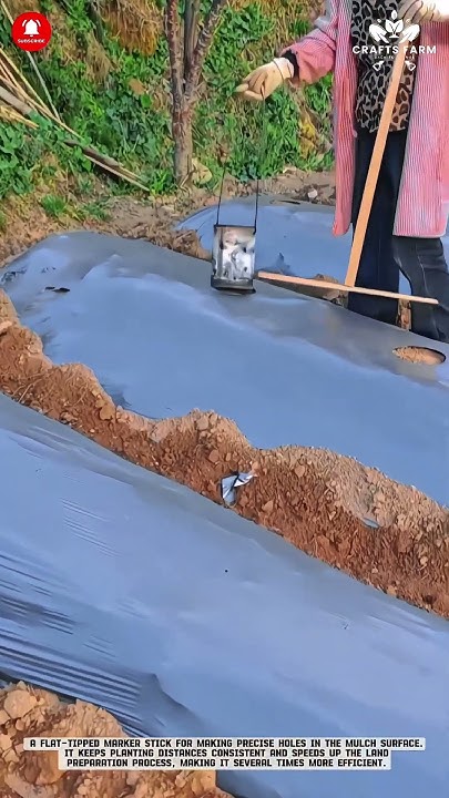 Jitendrakphc's tweet card. Mulch Hole Marker Stick: Marking Holes in Mulched Fields #smartfarm...