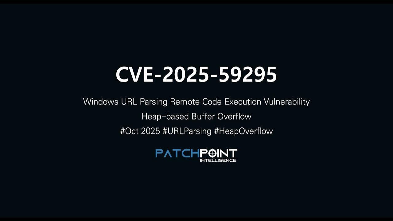 _patchpoint_'s tweet card. CVE-2025-59295: Windows URL Parsing Remote Code Execution Vulnerabi...