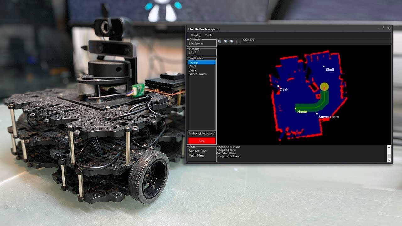 SynthiamRobot's tweet card. Adding Lidar Navigation to a Robot