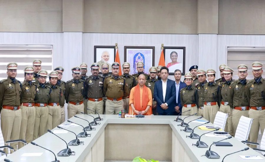 Newz24_india's tweet card. Uttar Pradesh chief minister Yogi Adityanath on Monday addressed 23 trainee officers of the Indian Police Service (IPS) from the 2023 and 2024 batches, urging