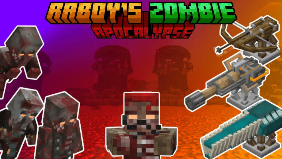 modbay_feed's tweet card. Raboy's Zombie Apocalypse is the most realistic and vanilla-friendly zombie survival addon, offering immersive gameplay experiences without straying from the core Minecraft mechanics.