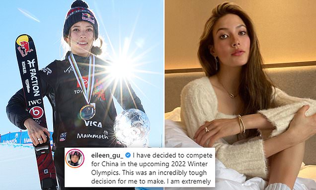 fortziyon's tweet card. Californian born skier Eileen Gu, one of the most promising young stars of the Winter Olympics, will compete for China at this year's games after turning her back on Team USA.