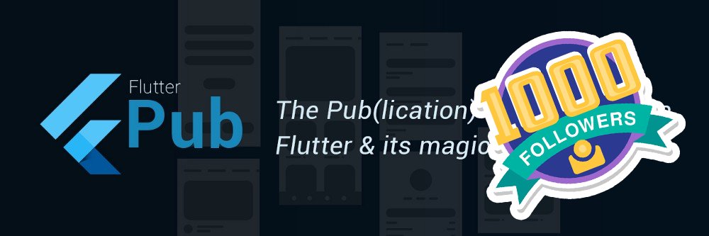 FlutterPub's tweet card. Every idea needs a Medium