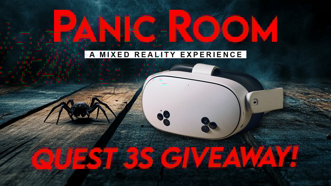 PanicRoomMR's tweet card. Panic Room is giving away a Meta Quest 3S ($300 value) to celebrate our launch! Panic Room is Available Now for just $4.99! Winner will be announced on January 14th Contest is open worldwide. Don’t...