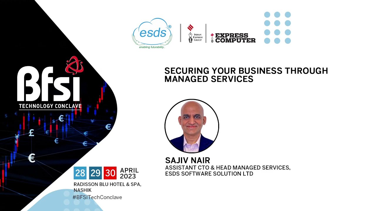 ESDSDataCenter's tweet card. ESDS' Managed Security Services | An In-depth Overview by Asst. CTO...